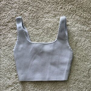 Aritzia Sculpt Knit Squareneck Cropped Tank